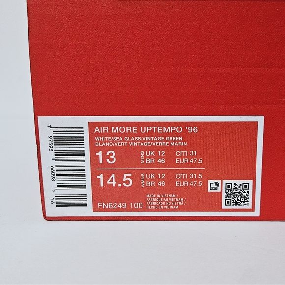 Nike Air More Uptempo 96 Vintage Green - Picture 7 of 7